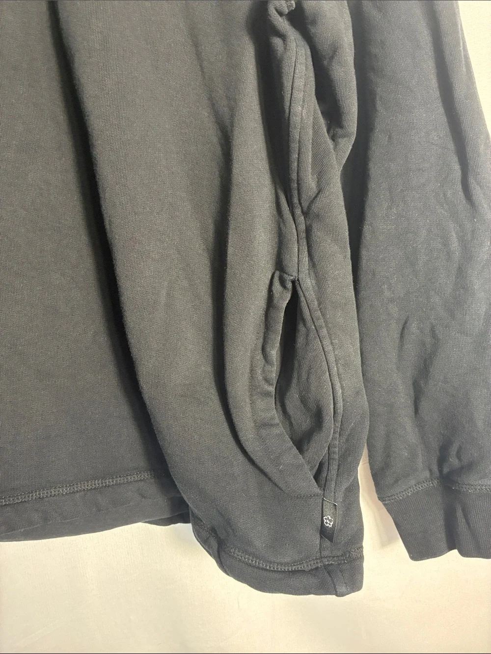 Ted Baker Black Half-Zip Pullover with pockets Size 6 or US size XXL